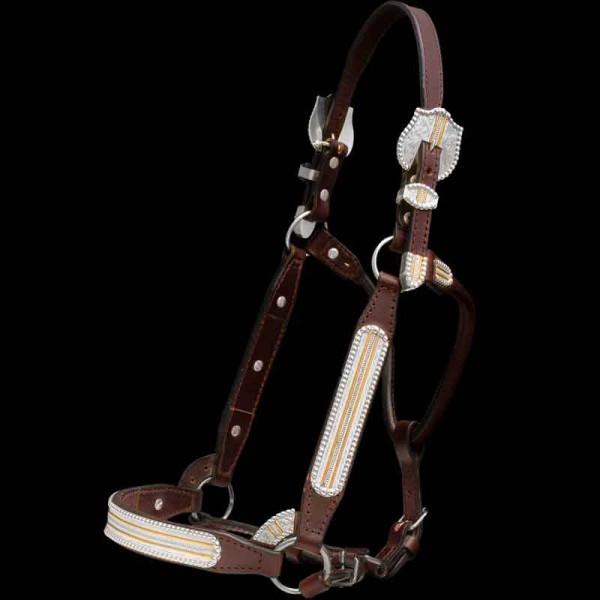 SCARSDALE, Beautiful Congress Cut Show Halter made with 100% Leather. Hands down the best quality Show Halter on the Market!  This Congress style Halter features